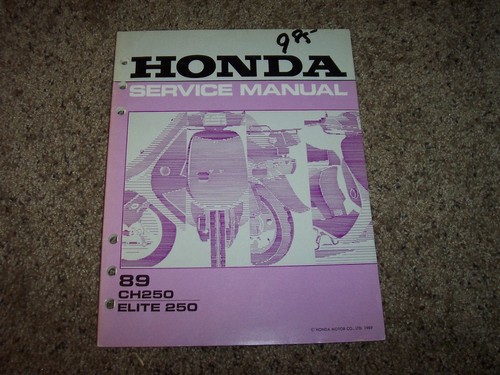 1989 honda ch250 - elite, 250
