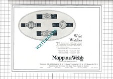 Mappin & Webb Ltd London Silversmiths Watch Advert - 1919 Cutting