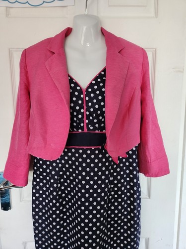 Women libra navy - white, polka