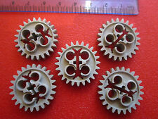 Lego Technic 5 X Gear 24 Tooth with Three Axle Holes Engine / Gearbox Part x187