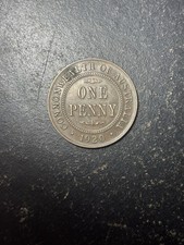 1920 Penny-Rare Double Dot-Low Mintage-scarce Variety-Australian-KGV-pre Decimal