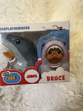 NEW AND UNOPENED MINI TUBBZ COSPLAYING DUCKS BRUCE AS SHARK IN JAWS MOVIE.