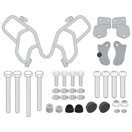Black engine guard - black,