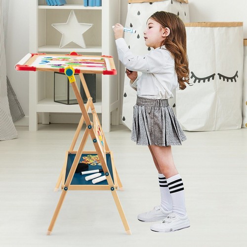 Wood kids art easel - 3-in-1,