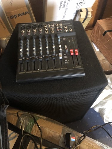 Speakers and mixer - p.a.,