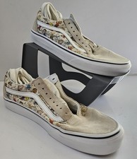 Vans Off The Wall X Peanuts Old Skool Trainers Size UK7 EU40 Cream Womens 