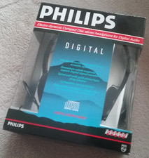 Philips SBC 3171 electro-dynamic compact disc stereo headphone for digital audio