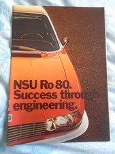 NSU Ro80 brochure May 1971 UK