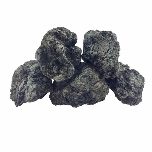 Black lava rock 5kg - black,