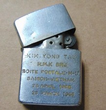 1967 Original Vietnam War Zippo Lighter  Kim Yong Tae R.M.K. BRJ