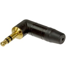 Neutrik NTP3RC-B 3.5mm Right Angle Stereo Jack mini Plug Black Gold Contacts