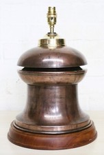 Table Lamp Antique Railway Gas Lamp Copper Top Converted Desk Lamp Unique