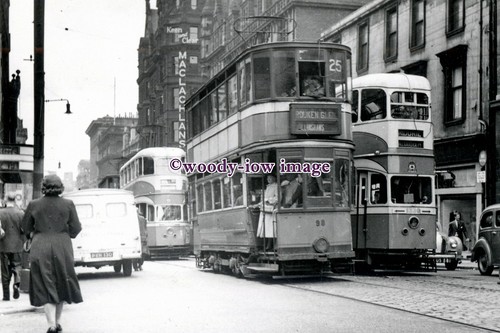 A0894 glasgow trams nos 98 - -,