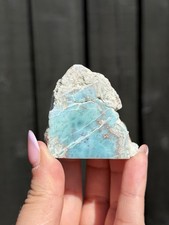 Larimar Half Polished Freeform