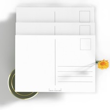 Plain White Blank Postcards