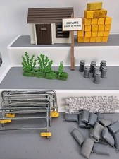 Vintage Britains Farm Building Hay Bales Sacks Churns Fencing etc... Job Lot 