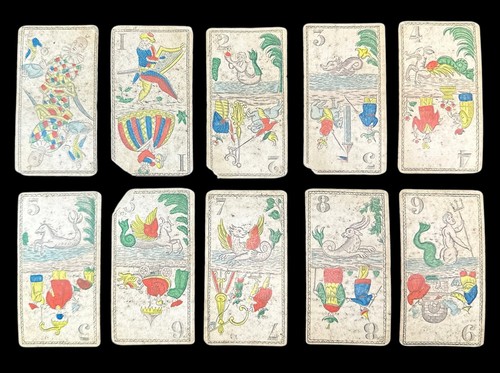 Old mid 19th century tarot - old,