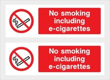 No Smoking inc e-cig Sticker