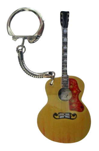 Elvis guitar keyring gibson - guitar,