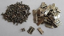 HINGES with Screws Bronze Brass Door Wooden Boxes Craft Home Cabinet Cupboard