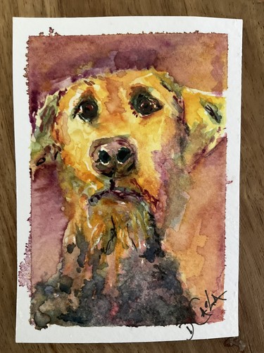 Watercolor aceo painting - watercolor,