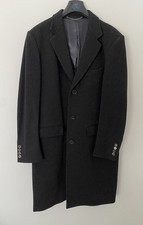 ZARA Men's Wool Overcoat Size XL 80% Wool Classic Topcoat