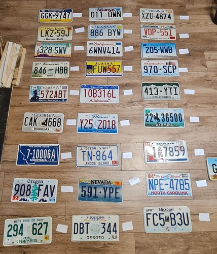 46x genuine american license - american,