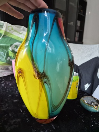 Glass vase originating from - vase,