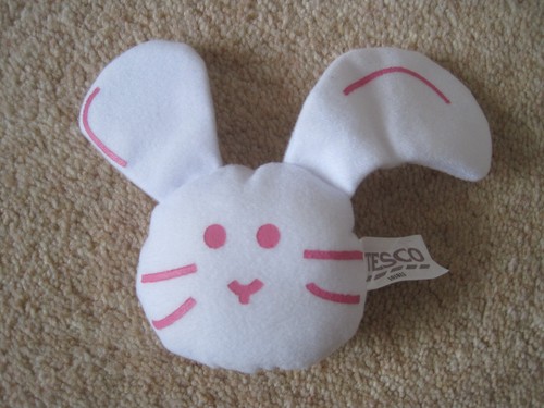 Tesco rabbit bunny face teddy