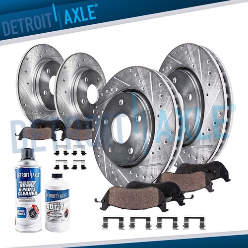 Front rear drilled rotors - rear,
