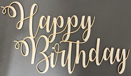 Wooden mdf happy - mdf,