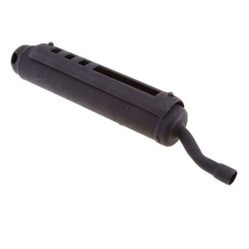 Black motorcycle exhaust - black,