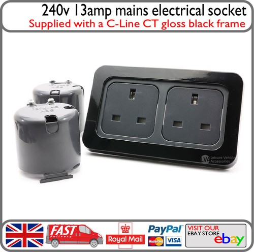 Line 240v double mains - c-line, 13amp