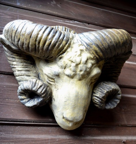Rams head planter decorative
