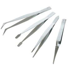 4 PACK Tweezers Long Set Craft