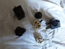 6 Vintage Bakelite Plugs And