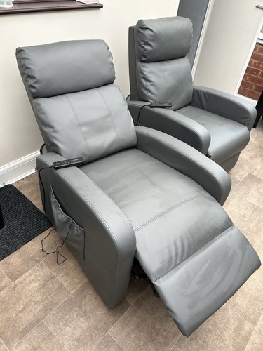 Leather recliner chair - leather,