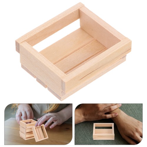Pcs mini wooden crates - 4,