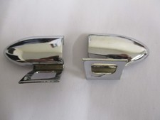 Jaguar MK2 240/340 Daimler V8-250 Rear bumper seal end caps pair rechromed