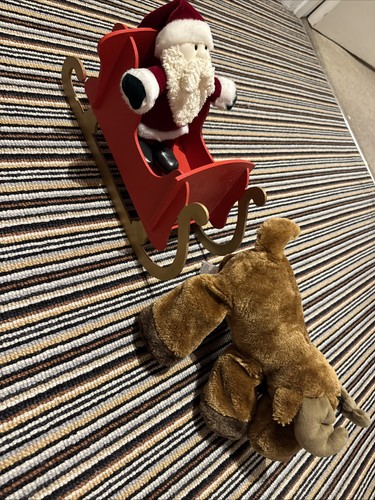 Wooden santa sleigh soft - wooden,