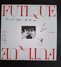 BIFFY CLYRO FUTIQUE SIGNED/AUTOGRAPH WHITE MARBLE LP & THEIR HANDWRITTEN  LYRICS