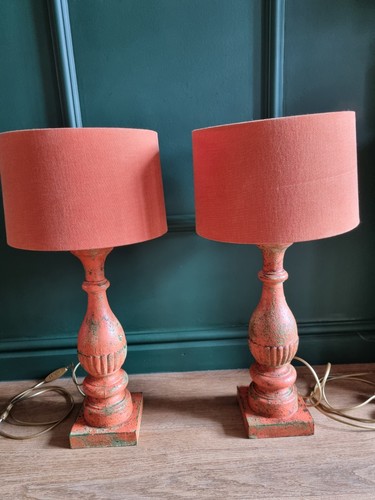 Pair rustic distressed - pair, of