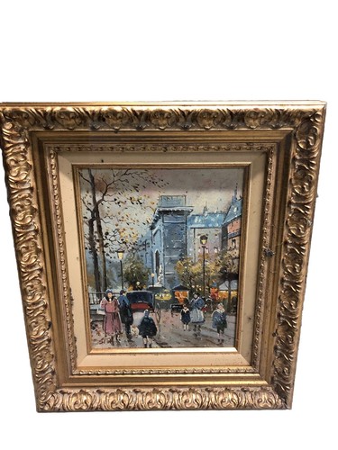 Original hand painted parisian - original,