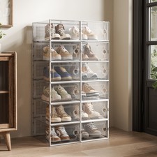 12x white foldable - 12x, rack