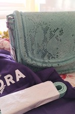 BRORA, Suede Handbag With Dust