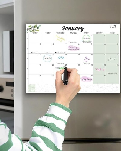 Magnetic calendar for - magnetic, fridge