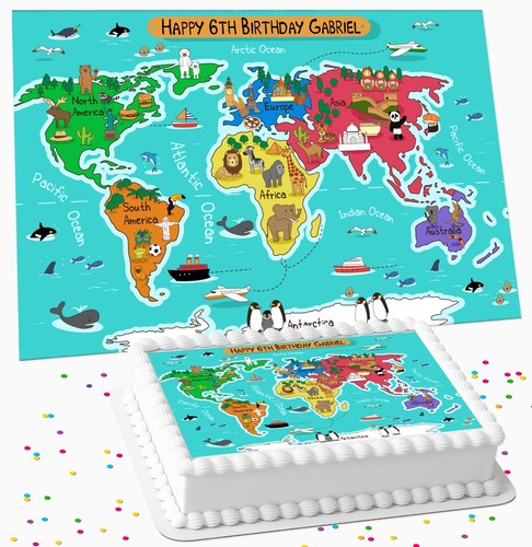World map personalised - world,