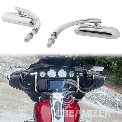 Chrome motorcycle rearview - 2x,