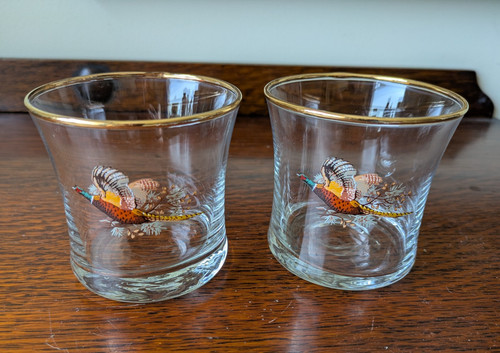 Two flying pheasant design - two,