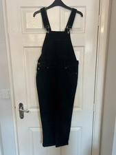Black dungarees from boohoo